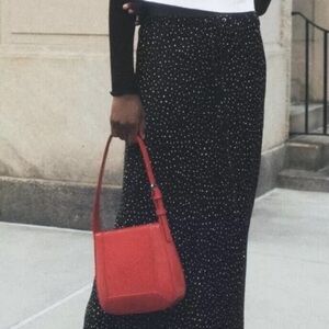 ZARA, skirt, S Size, black with dots